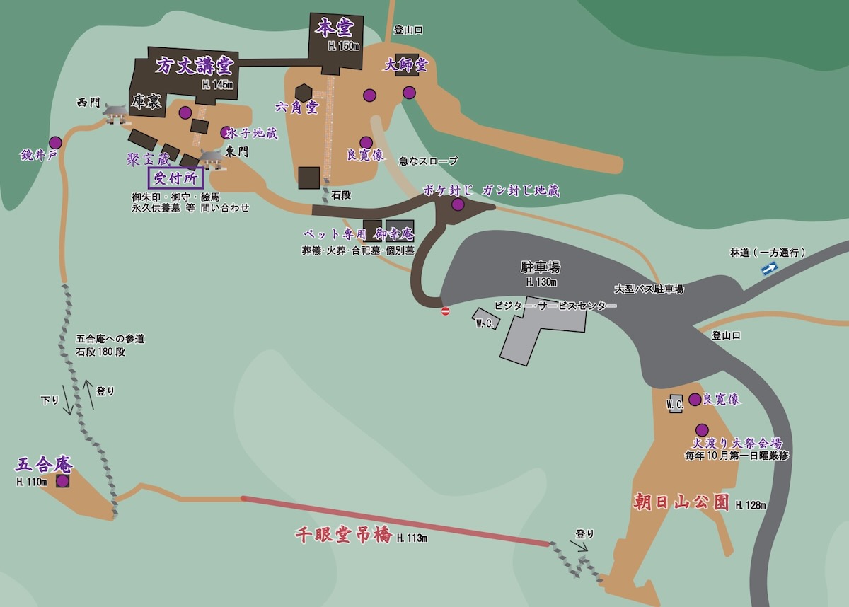 国上寺観光用マップ