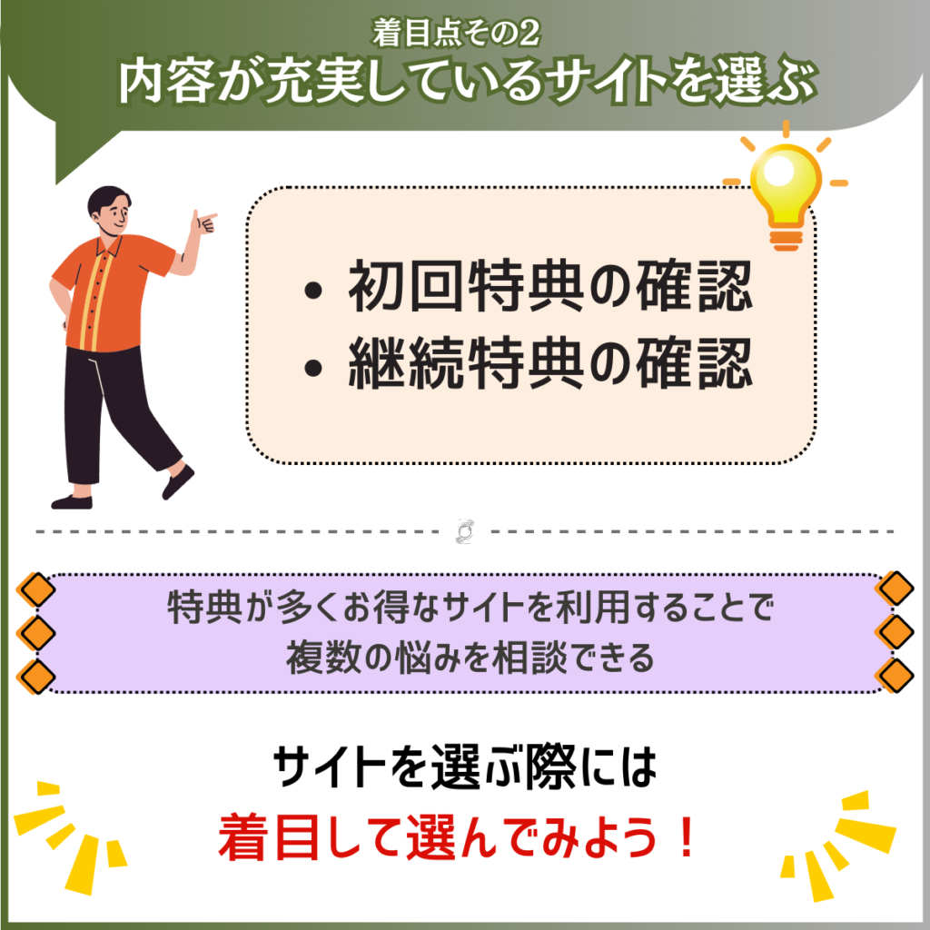 電話占い　着目点画像